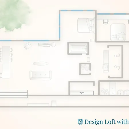 Design Loft With Parking By Rent